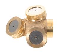 NOLITOY Boquilla Rociadora para Camión Cisterna de Cobre Puro Triple Chorro, Accesorio Ajustable para Lavado y Enfriamiento de Neumáticos, Cabezal Pulverizador Resistente para Manguera