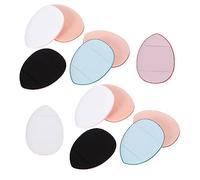 NOLITOY Borla De Maquillaje Mini Polvo 12 Piezas Pequeño Tamaño Esponja Suave Correa Para Mujer Uso Seco y Húmedo Base Facial Herramientas Maquillaje Portátil