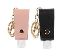 NOLITOY Botellas de Viaje para Artículos de Tocador Llavero 2 Piezas Fundas Protectoras para Botellas Botella de Perfume Rellenable Fácil de Transportar