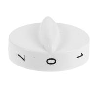 NOLITOY Botón de Control de Temperatura para Refrigerador y Congelador, Perilla de Termostato Plástico de Color Claro Corto, Diámetro de Eje 6 Mm, Ajustable para Electrodomésticos,