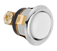 NOLITOY Botón de Timbre Redondo Cable Metálico Interruptor Eléctrico para Puerta Pulsador Alta Durabilidad Compatible Sistemas de Timbre Cableados Uso Residencial y Comercial Diseño