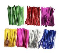 NOLITOY Brida De 10 Cm Para Hornear y Embalaje Bridas De Alambre De Color 7 Unidades