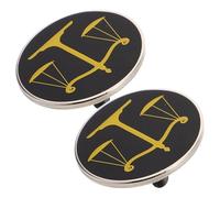 NOLITOY Broche de Abogado de Aleación 2 Piezas Balanza de Justicia Pin de Solapa para Cuello de Camisa Accesorio Profesional para Jueces y Estudiantes de Derecho