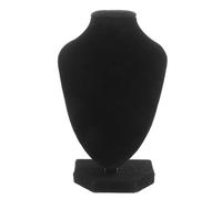 NOLITOY Busto Exhibidor de Collares de Plástico y Textil Soporte para Collares de 16 CM Alto X 10 CM Ancho Organizador de Joyas para Hogar Tienda y Fotografía