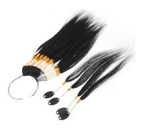 NOLITOY Cabello De Práctica Para Teñir Con Hebillas Doradas Mechones De Humano Para Pruebas De Coloración Para Salones De Estilistas y Programas De Formación