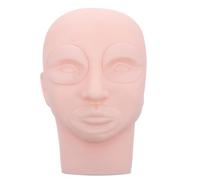 NOLITOY Cabeza Maniquí Maquillaje Cosmetología Práctica con Ojos para Extensión de Pestañas y Masaje Desmontable para Salones y Formación Profesional