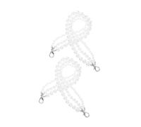 NOLITOY Cadena Para Zapatos De Mujer Perlas Blancas Trenzada a Mano 3 Capas Decorativa Elegante Accesorios Para Zapatillas Deportivas y Botas Para Ocasión Casual y Formal