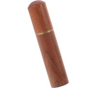 NOLITOY Caja de Almacenamiento de Cerillas para Acampar, Tubo Pequeño de Madera de Palisandro Tapa, Portacerillas Portátil Vintage para Camping y Supervivencia al Aire Libre, Diseño