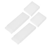 NOLITOY Caja de Almacenamiento para Raspador de Lengua de Plástico Blanco, 2 Unidades Reutilizables Diseño Elegante y Compacto para Uso Diario y Viajes