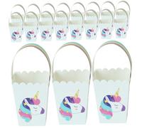 NOLITOY Caja de Dulces de Papel Unicornio para Fiesta de Cumpleaños, Ligera y Práctica para Almacenar Pequeños Objetos, Paquete de 25 Unidades Adecuado para Entretener Invitados