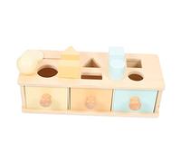 NOLITOY Caja de Madera Montessori Educativa para Habilidad Manual y Coordinación Juguete de Clasificación y Reconocimiento de Formas para Bebés y Pequeños