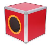 NOLITOY Caja de Rifa Pequeña Transparente de 20 Cm con Bordes de Aleación de Aluminio, Urna de Votación y Donaciones para Eventos y Celebraciones, Contenedor Resistente para Boletos