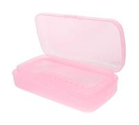 NOLITOY Caja Esterilizadora para Herramientas de Uñas, Bandeja Transparente Pequeña de Pp, Desmontable para Limpieza y Drenaje, Apta para Salones de Belleza y Uso Profesional
