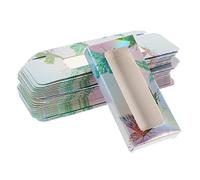 NOLITOY Cajas De 50 Uds Caja De Tarjeta De Pestañas Extensiones De Pestañas Contenedor De Pestañas Postizas Secador Rizador Pestañas Embalaje De Pestañas Artificiales