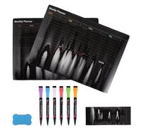 NOLITOY Calendario Magnético para Refrigerador 30X40 CM Pizarra Blanca de Borrado en Seco con Imán, Planificador Semanal Reutilizable para Cocina y Oficina, Tablero de Notas Organizador