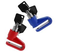 NOLITOY Candado Antirrobo Portátil para Disco de Freno de Motocicletas y Bicicletas con Llavero, Fácil y Material Plástico Resistente para Uso en Montaña
