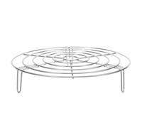 NOLITOY Cesta de Vapor de Acero Inoxidable 304 Antiquemaduras y Antioxidante, Utensilio para Cocinar al Vapor, Rejilla para Caldo, Color Plata, 1 Pieza