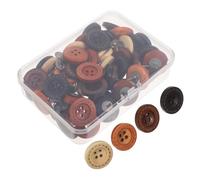 NOLITOY Chinchetas de Madera Vintage Diseño de Botón Pequeño 50 Unidades para Tableros de Corcho Fotos y Notas Ideales para Oficina Hogar y Escuela Sujetan Firmeza y Estilo