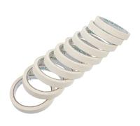 NOLITOY Cinta de Enmascarar de Papel Crepé 15mm X 20m, Adhesiva Sola Cara, Escribible, Fácil de Quitar sin Residuos, para Pintura, Bricolaje y Protección en Manualidades, Pack 10 Unidades