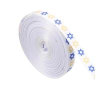 NOLITOY Cinta Decorativa para Hanukkah de Tela para Manualidades Diy, Rollo de 1 Unidad, Delicada y Rica en Color, Adecuada para Envolver Regalos en Temporada Cálida