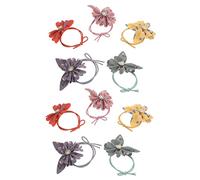 NOLITOY Cintas De Pelo Flores 10pcs Gomillas Elásticas Para Mujeres Accesorio De Moda