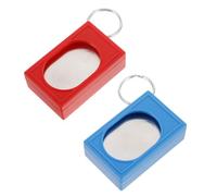 NOLITOY Clicker de Entrenamiento para Perros y Mascotas 2 Unidades Rojo y Azul, Entrenador Interactivo Cuadrado Compacto para Corrección de Conducta y Adiestramiento Canino