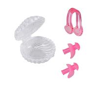 NOLITOY Clip de Agua Oídos Silicona Tapones Natación para de y Nasal en Impermeables Rosa, Set para Prevenir Entrada Nariz y Oídos Durante Deportes Acuáticos