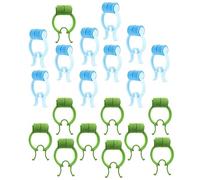NOLITOY Clips de Entrenamiento Respiración Pulmonar 20 Piezas (azul y Verde) Pinzas para Levantar Nariz Antideslizantes Portátiles para Cuidado Nasal y Reducción de Ronquidos en Hogar