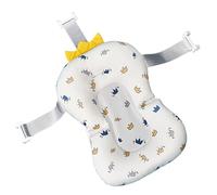 NOLITOY Cojín de Baño para Recién Nacidos y Bebés, Asiento Flotante Antideslizante Soporte Cervical y Lumbar, Malla Transpirable Lavable, Adecuado para Bañera y Fregadero en Casa o Viaje
