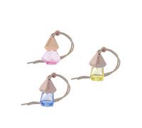 NOLITOY Colgantes De Perfume De Forma Diamante 3 Unidades Decoración De Automóvil y Hogar Frasco Vació