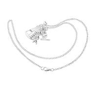 NOLITOY Collar Creativo con Colgante de Adn y Estructura Química Espiral Cadena Ligera para Cuello Clavícula Joyería Científica para Profesores y Estudiantes de Química