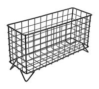 NOLITOY Comedero de Hierro para Conejos y Pequeños Animales, Soporte Metálico Negro para Heno, Alimentador Práctico para Jaulas, Accesorio Resistente y Estable para Conejitos y Hámsters