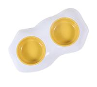 NOLITOY Comedero Que Vuelca para y Desmontable Antideslizante Cuenco de PP para Gatos y Perros Adecuado para Colocar en Esquinas