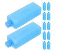 NOLITOY Compresas frías Reutilizables 12 Unidades, Bloques de Hielo portátiles de PE para Ventiladores de Aire y loncheras, solución Alternativa para enfriamiento en casa y Escuela