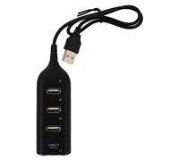 NOLITOY Concentrador Expansor USB 2.0 de 4 Puertos Portátil para Ordenadores y Portátiles, Diseño Compacto Multifuncional, Compatible Accesorios Pc, Adecuado para Oficina y Viajes, Color
