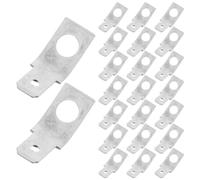 NOLITOY Conectores de Horquilla de Latón Macho a Macho 1/4 100 Unidades Terminales de Crimpado Rápidos para Cableado de Altavoces Automoción Vehículos Recreativos y Sistemas Eléctricos