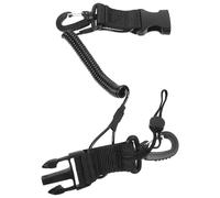 NOLITOY Cordón Negro Cámara Antipérdida para Extensible de Buceo Cuerda de Resorte Anti-desgaste Material Plástico y Tela para Uso Subacuático