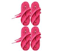 NOLITOY Cordones Encerados para Patines de Hockey y Patinaje sobre Hielo 2 Pares Poliéster Rosa Resistentes al Desgaste Bloqueo de Humedad Cordones para Zapatillas Deportivas y