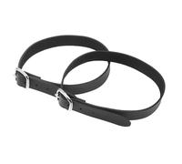 NOLITOY Correas de Espuelas Inglesas Ajustables de Piel de Vaca para Botas de Montar, con Hebillas Metálicas Reforzadas, Correas de Amarre para Mujer y Hombre, Accesorio para Equitación