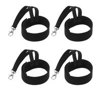 NOLITOY Correas para Guantes de Esquí y Snowboard Negras Elásticas 2 Pares 25 CM sin Logo ni Hebilla Correas Antipérdida Ajustables para Deportes de Invierno al Aire Libre