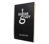 NOLITOY Cuaderno de Partituras de Guitarra A4 Libro de Música para Principiantes Pauta Clara y Páginas Limpias Cuaderno Portátil para Notas y Acordes Adecuado para Aprendizaje Musical