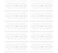 NOLITOY Cubierta de Vidrio para Alarma contra Incendios Manual Resistente a Altas Temperaturas, Transparente, 10 Piezas, Repuesto para Interruptores de Emergencia, Uso en Exteriores