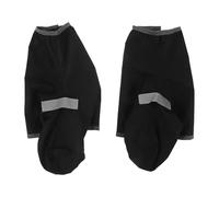 NOLITOY Cubrezapatos Impermeables Negros Talla L, Funda Antideslizante para Ciclismo y Senderismo al Aire Libre, Cubiertas Reutilizables para Lluvia y Barro, Protección para Botas