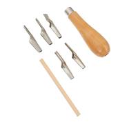 NOLITOY Cuchillos de Tallado para Arte con Mango Ergonómico de Raspadores de Pintura de Inoxidable Resistentes la Oxidación Ligeros y Portátiles para Pintura Acrílica y Óleo Profesional