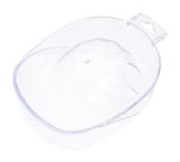 NOLITOY Cuenco Para Remojar Uñas Acrílico Transparente Profundo Para Manicura Profesional Cuidado De Cutículas Uso Salón y Hogar 1 Unidad