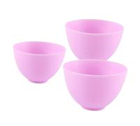NOLITOY Cuencos De Silicona Para Faciales Diy 3 Piezas (pequeño Mediano Grande) Anticaída Suave y Fácil De Limpiar Adecuado Para Spa y