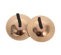 NOLITOY Cymbales de Dedos para Instrumento de Percusión de Cobre Mini Cymbales para Baile y Clases de Música Sonido Claro y Diseño Ergonómico Color Rosa Dorado