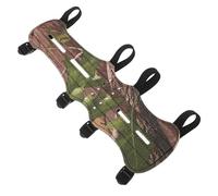 NOLITOY de Antebrazo para Tiro con Reutilizable de PU Transpirable Diseño Camuflaje Cuatro Correas Ajustables Largo para Brazo Izquierdo y Derecho Equipo Portátil para y Tiro Deportivo