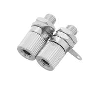 NOLITOY de Conexión de Cobre Conector Banana de 4 MM Terminales Audio M6X23 MM 2 Piezas para Amplificador y Altavoz Conexión Segura y Puesta a Tierra Estable para Pruebas de Audio