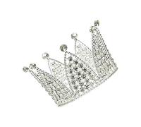 NOLITOY De Pastel Redonda Para Niño Niña Adorno Elegante De Cumpleaños Tocado De Fiesta Infantil Color Plata Para Decoración De Tartas y Celebraciones